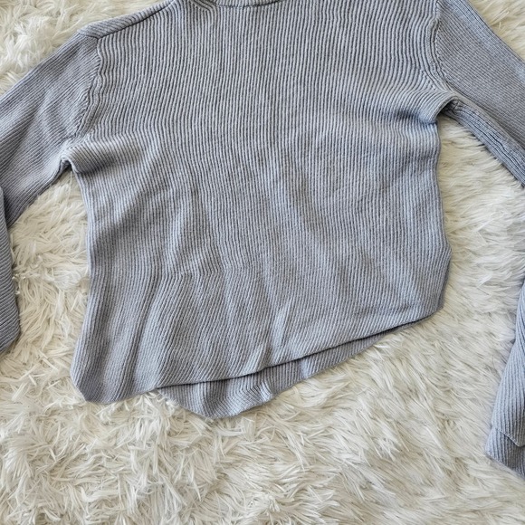 Frank &‎ Oak Blue 100% Merino Wool Asymmetrical Hem Turtleneck Sweater. Size XXS - Picture 5 of 10